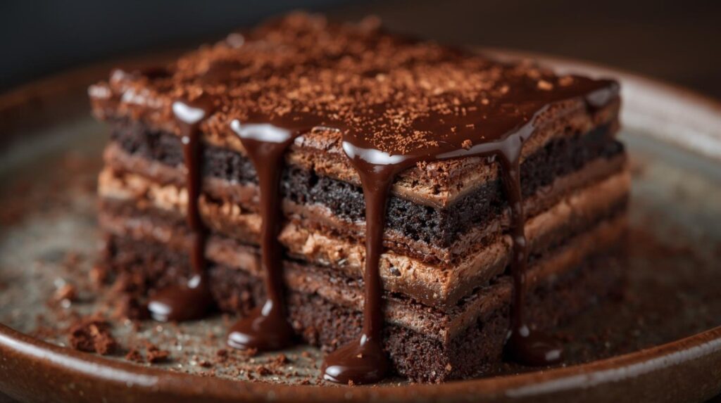 Chocolate Brownie Lasagna