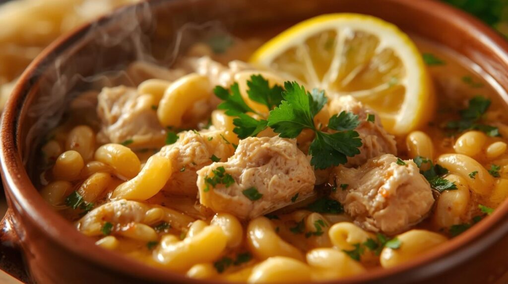 Lemon Chicken Orzo Soup