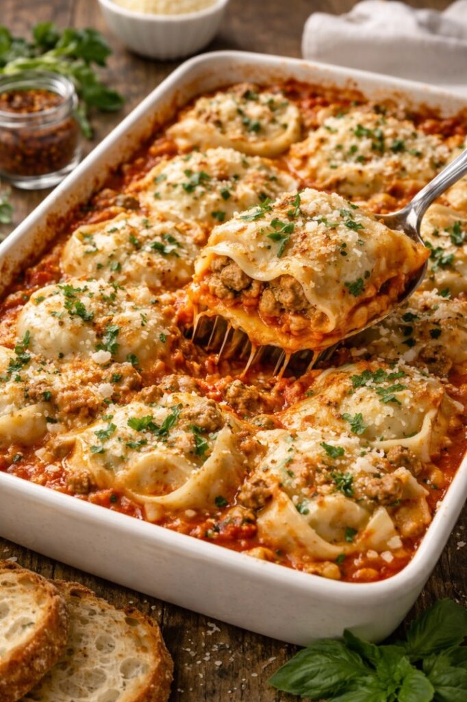 Dumpling Lasagna Recipe