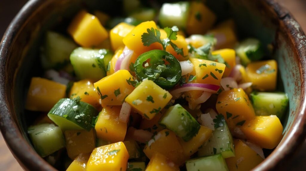Cucumber Mango Salsa Salad