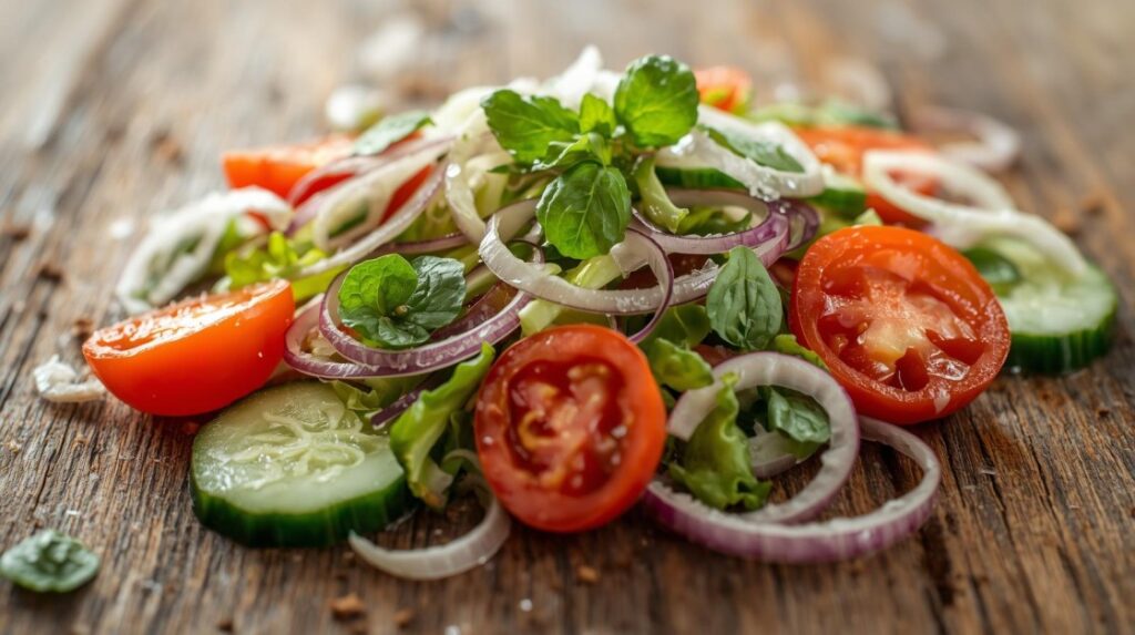 Cucumber Tomato Onion Salad