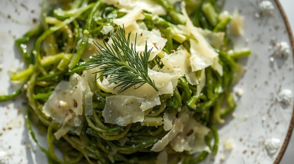 Shaved Asparagus and Parmesan Salad