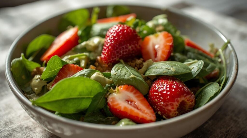 Strawberry Spinach Spring Salad