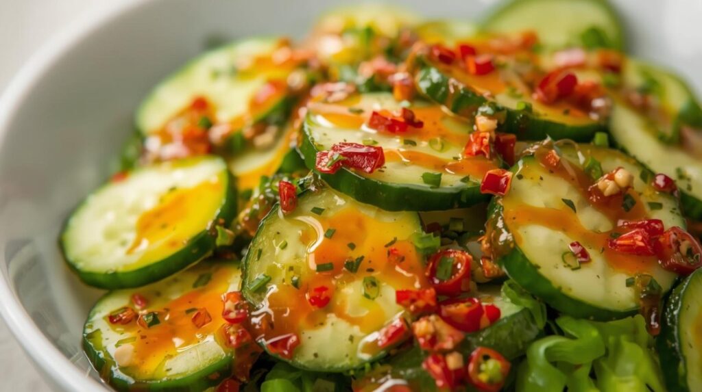 TikTok Cucumber Chili Oil Salad