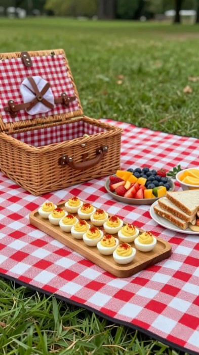 Classic Deviled Eggs with Paprika