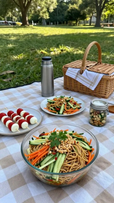Cold Peanut Noodle Salad